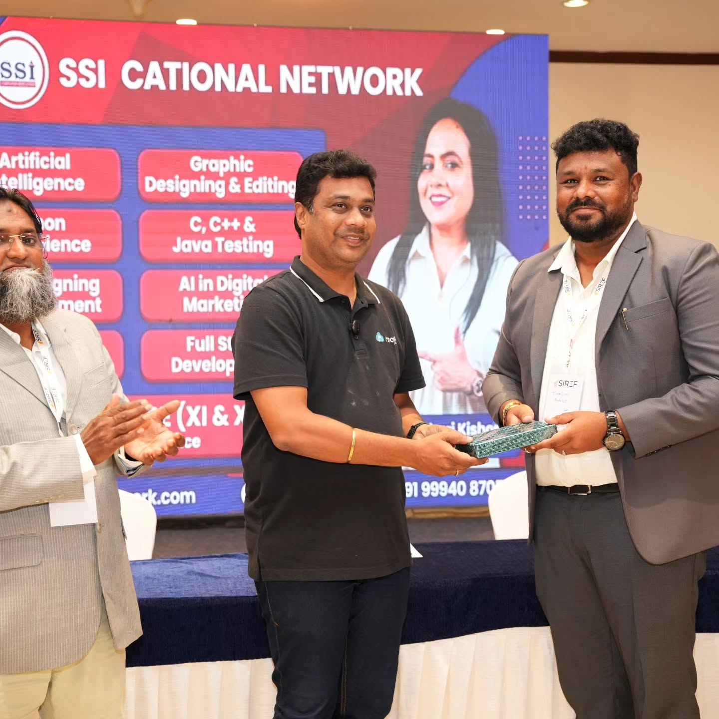 SIREF event award presentation